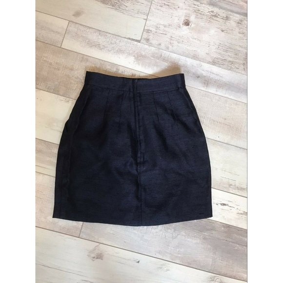 Women's Dark Blue Pencil Mini Skirt Size 2 - Picture 2 of 3